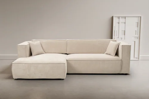 WERK2 Ecksofa Atlanta, Design Ecksofa mit hohem Komfort, Schlaffunktion & B günstig online kaufen