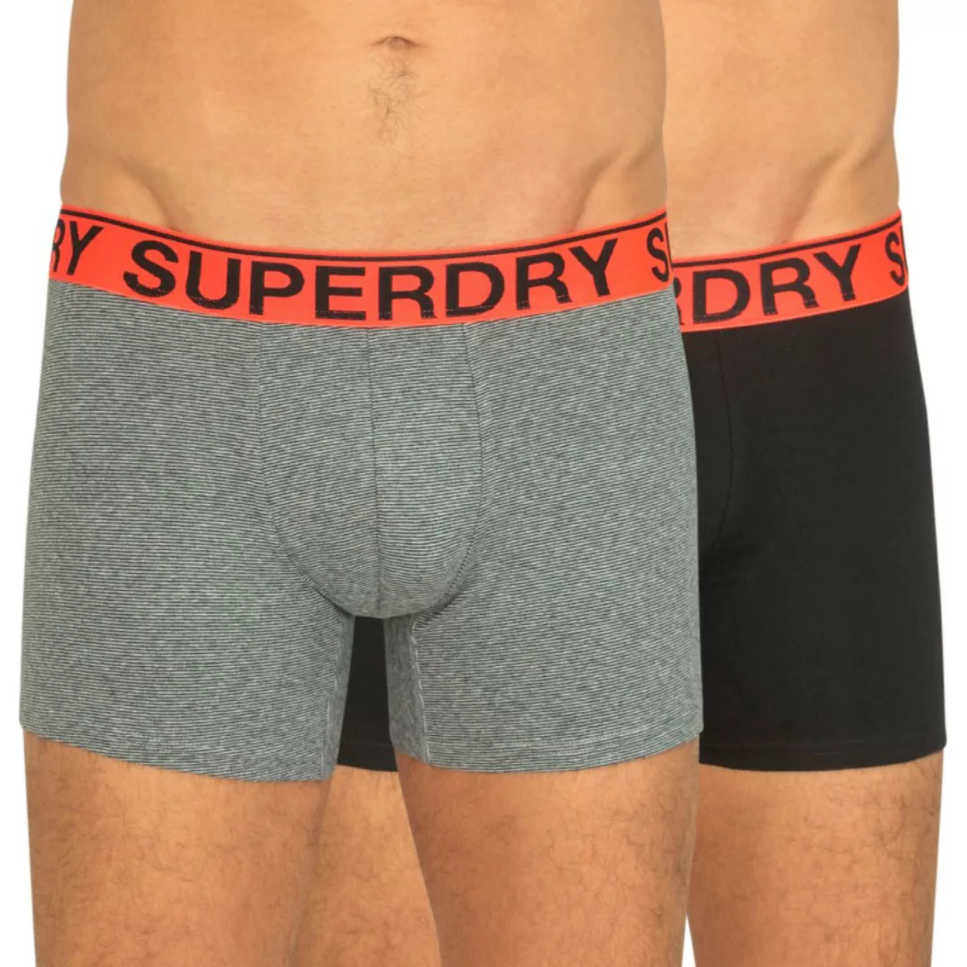 Superdry 2-er Set Boxer Briefs Schwarz & Gestreift günstig online kaufen