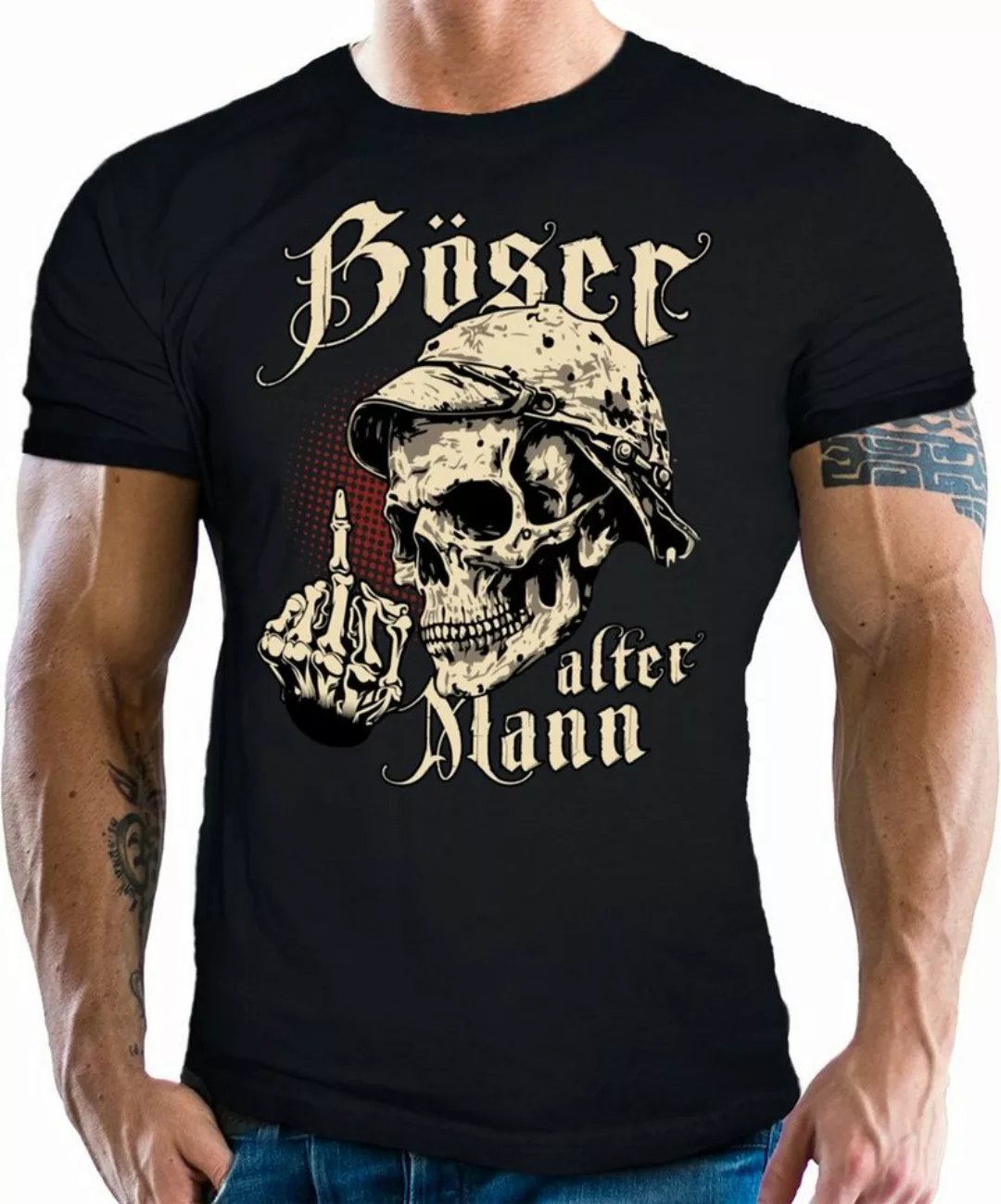 LOBO NEGRO® T-Shirt für den etwas älteren Nörgler: Böser Alter Mann günstig online kaufen