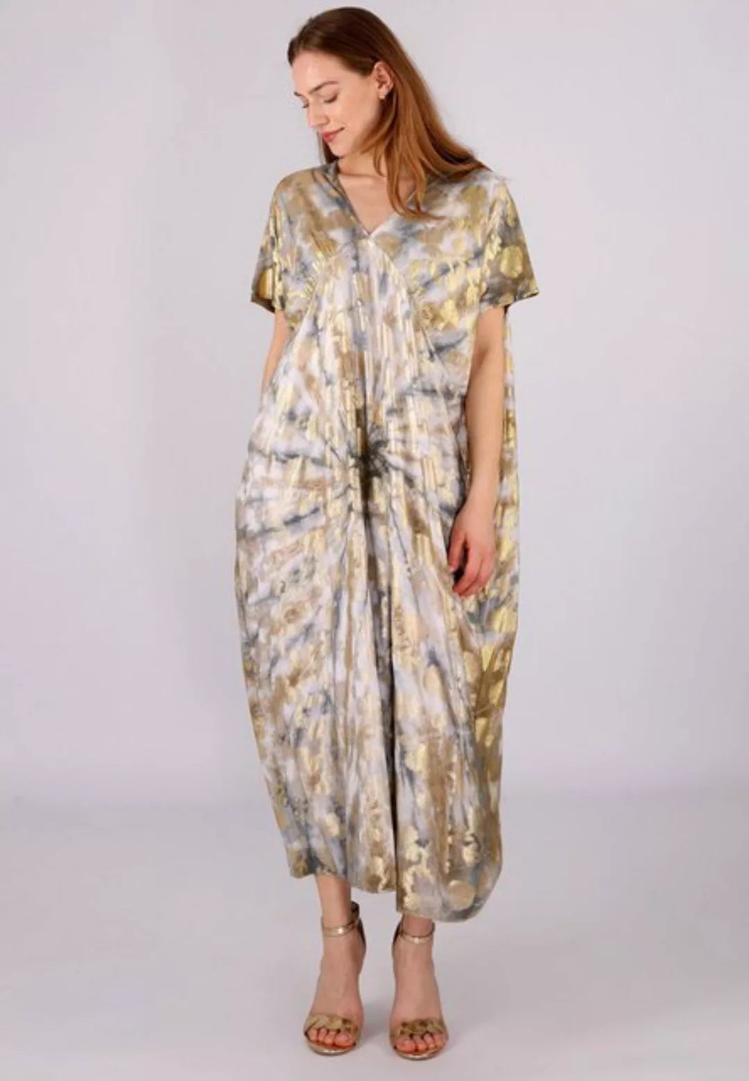 YC Fashion & Style Maxikleid Boho Batik-Maxikleid mit Relax-Fit Alloverdruc günstig online kaufen