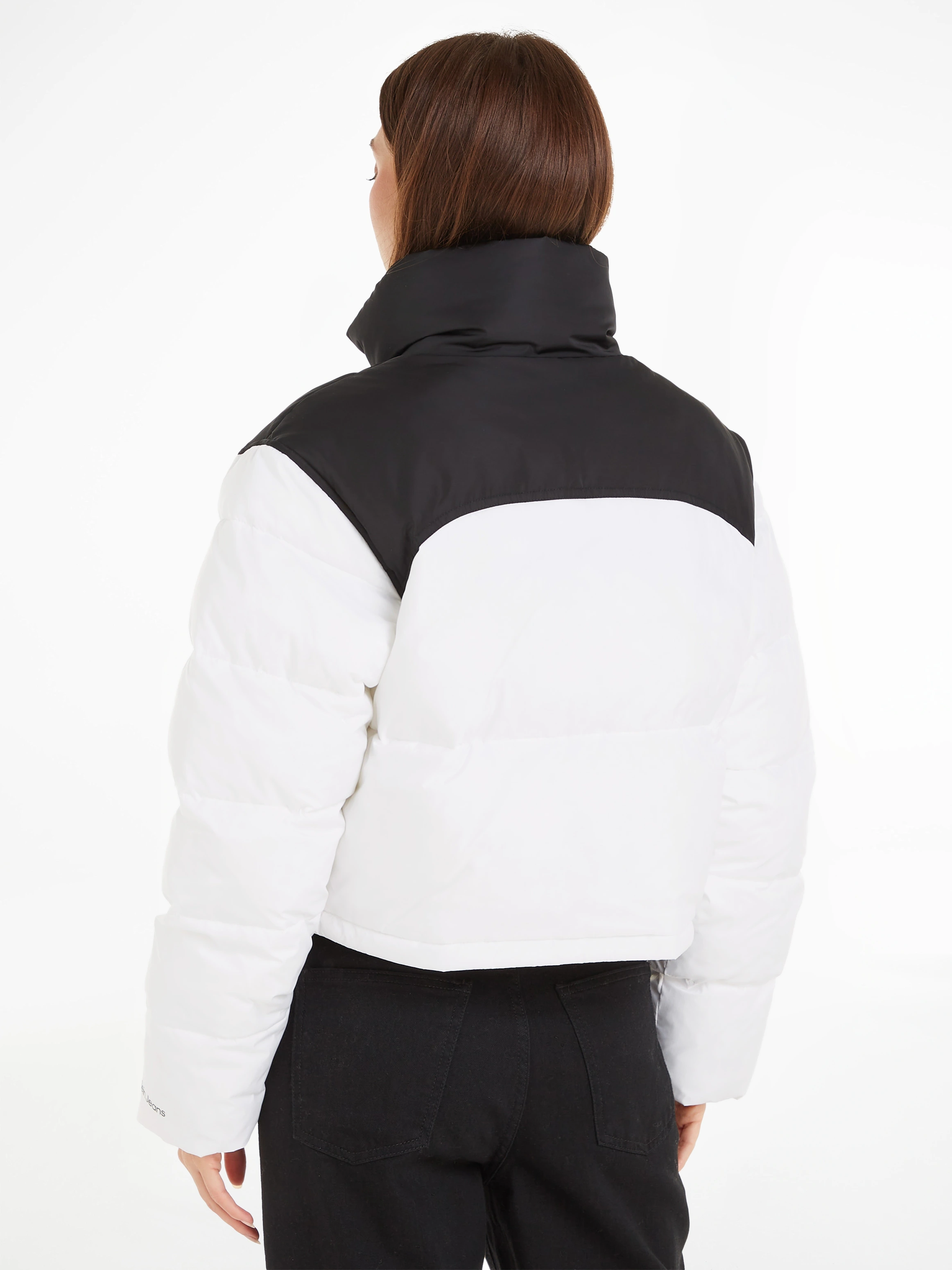 Calvin Klein Jeans Outdoorjacke "BLOCKED CROPPED PUFFER" günstig online kaufen