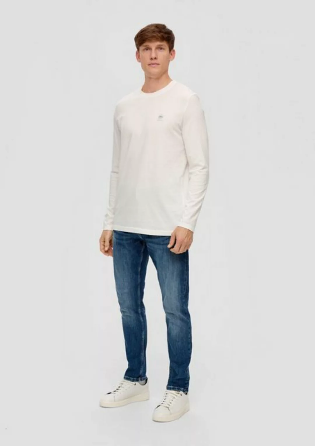 s.Oliver Stoffhose Jeans / Regular Fit / High Rise / Tapered Leg Waschung günstig online kaufen