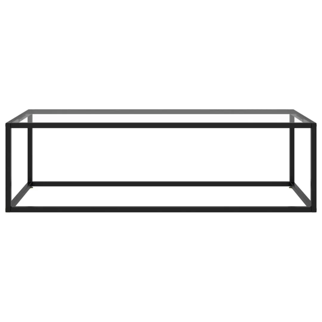 Beistelltisch Schwarz Mit Hartglas 120x50x35 Cm günstig online kaufen