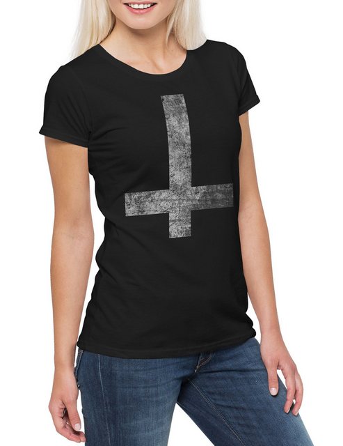 Urban Backwoods Print-Shirt St. Peter's Cross Damen T-Shirt Petrine Kreuz L günstig online kaufen