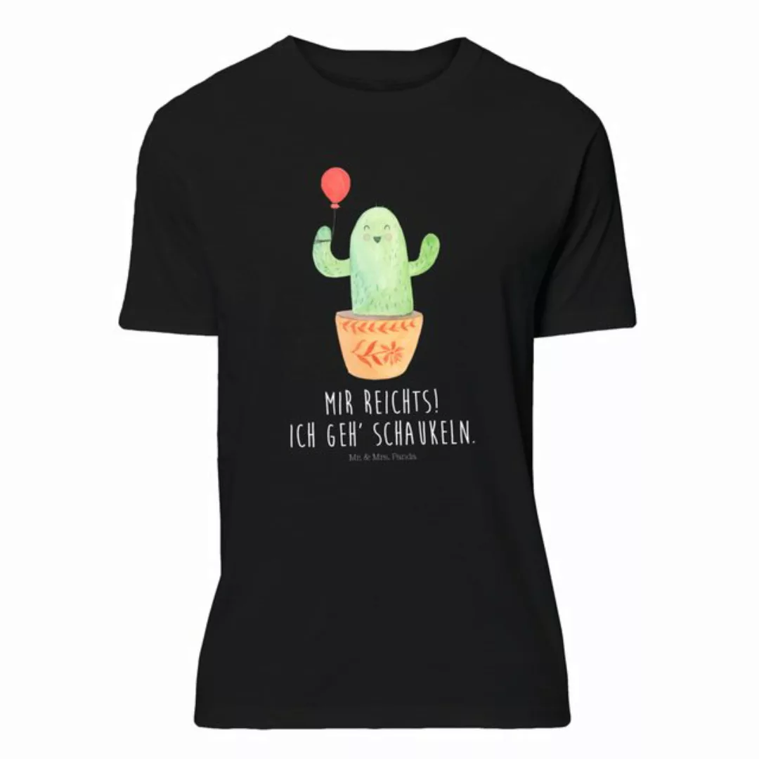 Mr. & Mrs. Panda T-Shirt Kaktus Luftballon - Schwarz - Geschenk, Freude, Pa günstig online kaufen