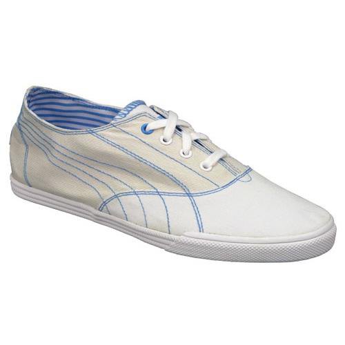 Puma Tekkies Stripes Schuhe EU 38 1/2 Cream / White / Blue günstig online kaufen