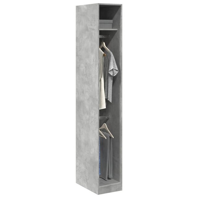 vidaXL Kleiderschrank Kleiderschrank Betongrau 30x50x200 cm Spanplatte günstig online kaufen