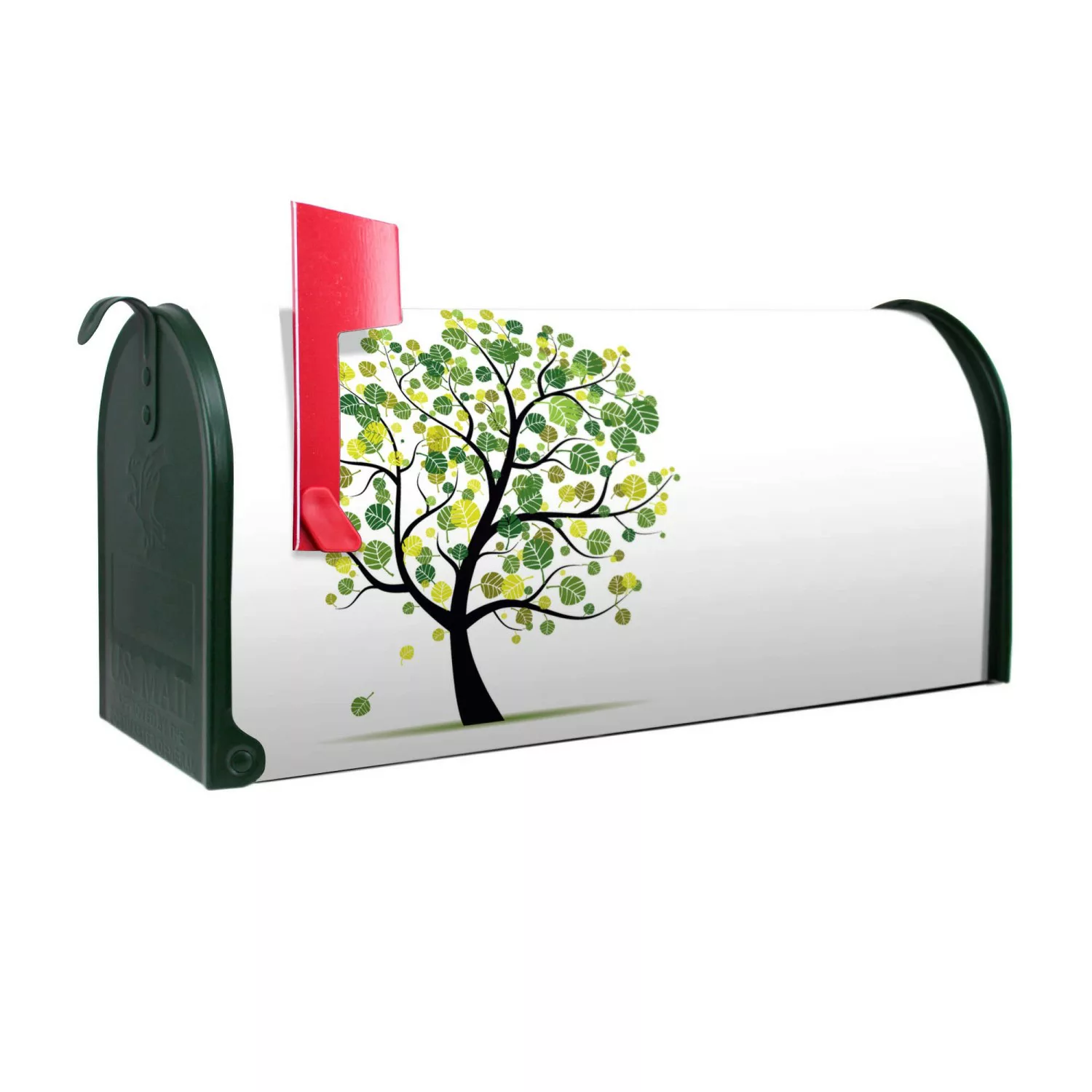 Banjado Amerikanischer Briefkasten Grün 48x22x16cm US Mailbox Letterbox Pos günstig online kaufen