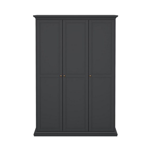 ebuy24 Kleiderschrank Venedig Kleiderschrank 3 Türen matt grau. günstig online kaufen