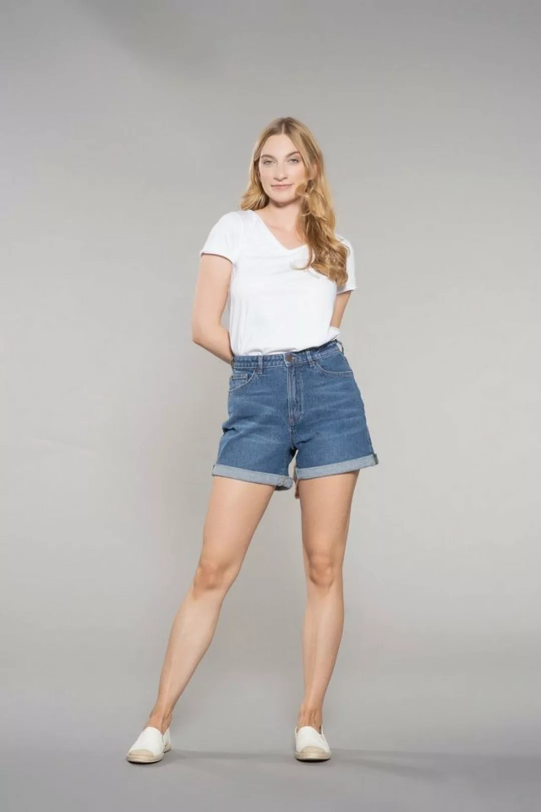 Feuervogl Jeansshorts fv-Ma:ja Shorts, High Waist Hemp Denim günstig online kaufen