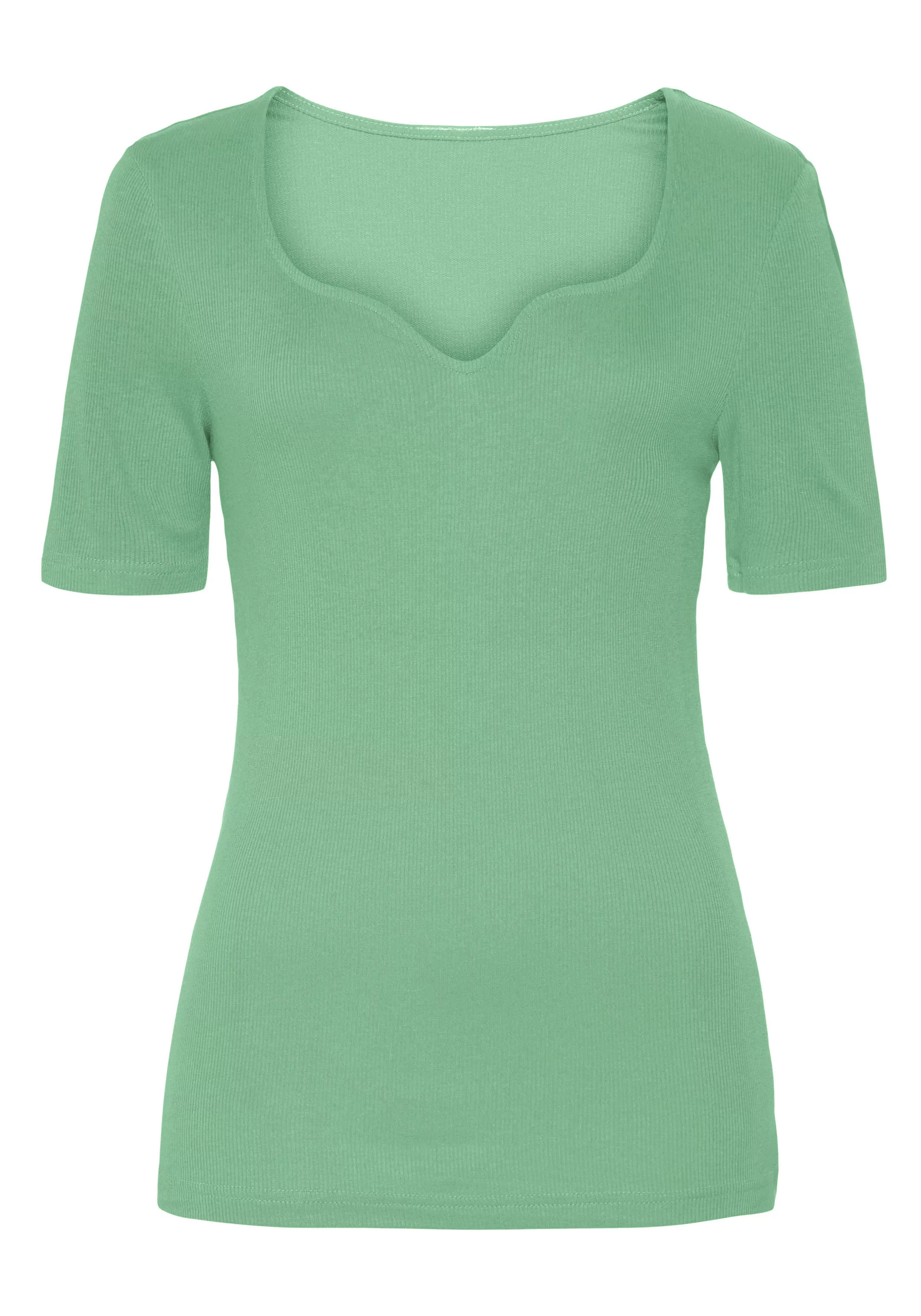Vivance T-Shirt (1-tlg) mit herzförmigen Dekolleté günstig online kaufen