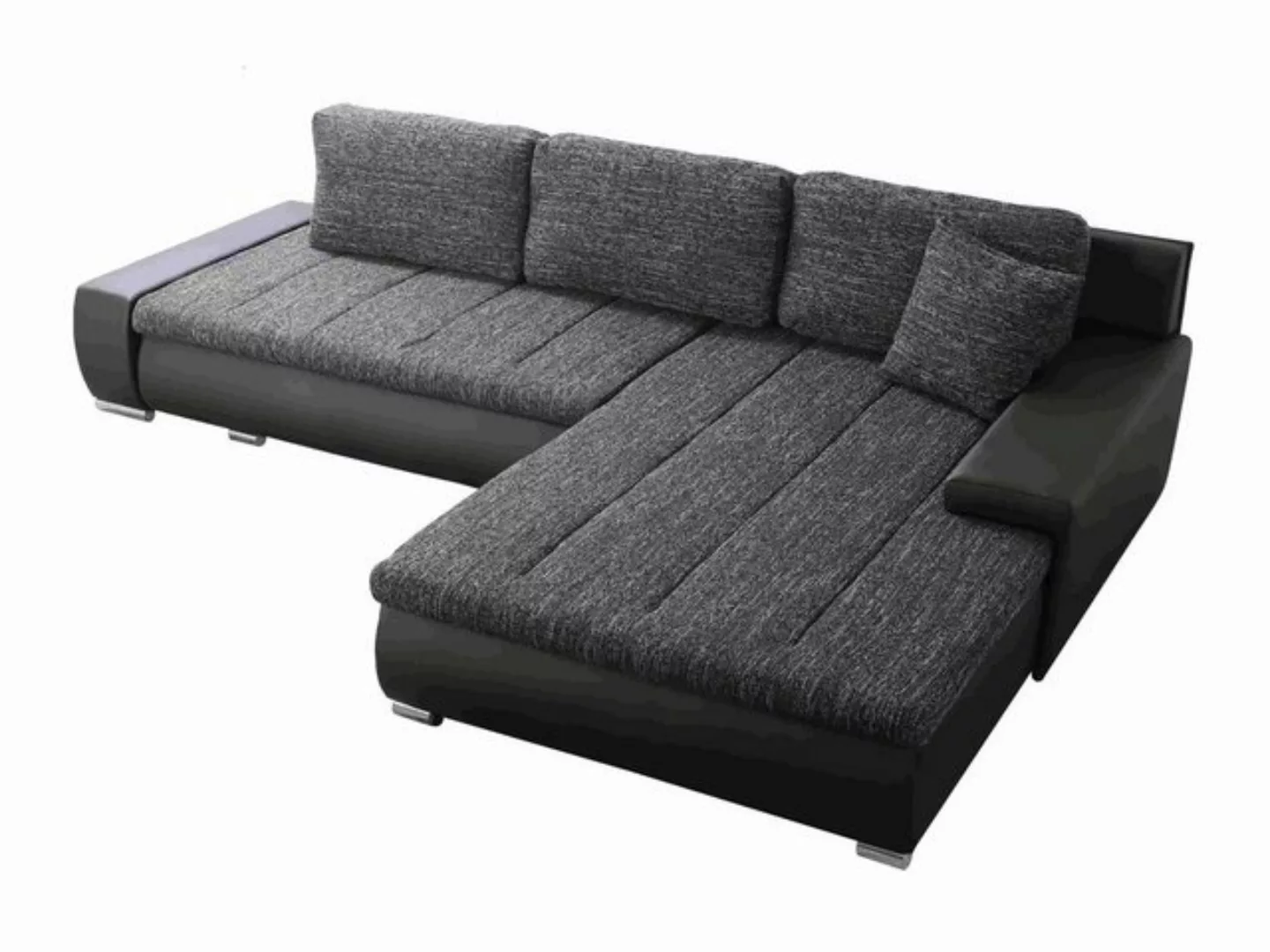 Furnix Ecksofa TOMMASO Sofa Schlaffunktion mit Bettkasten Kissen Couch, 297 günstig online kaufen