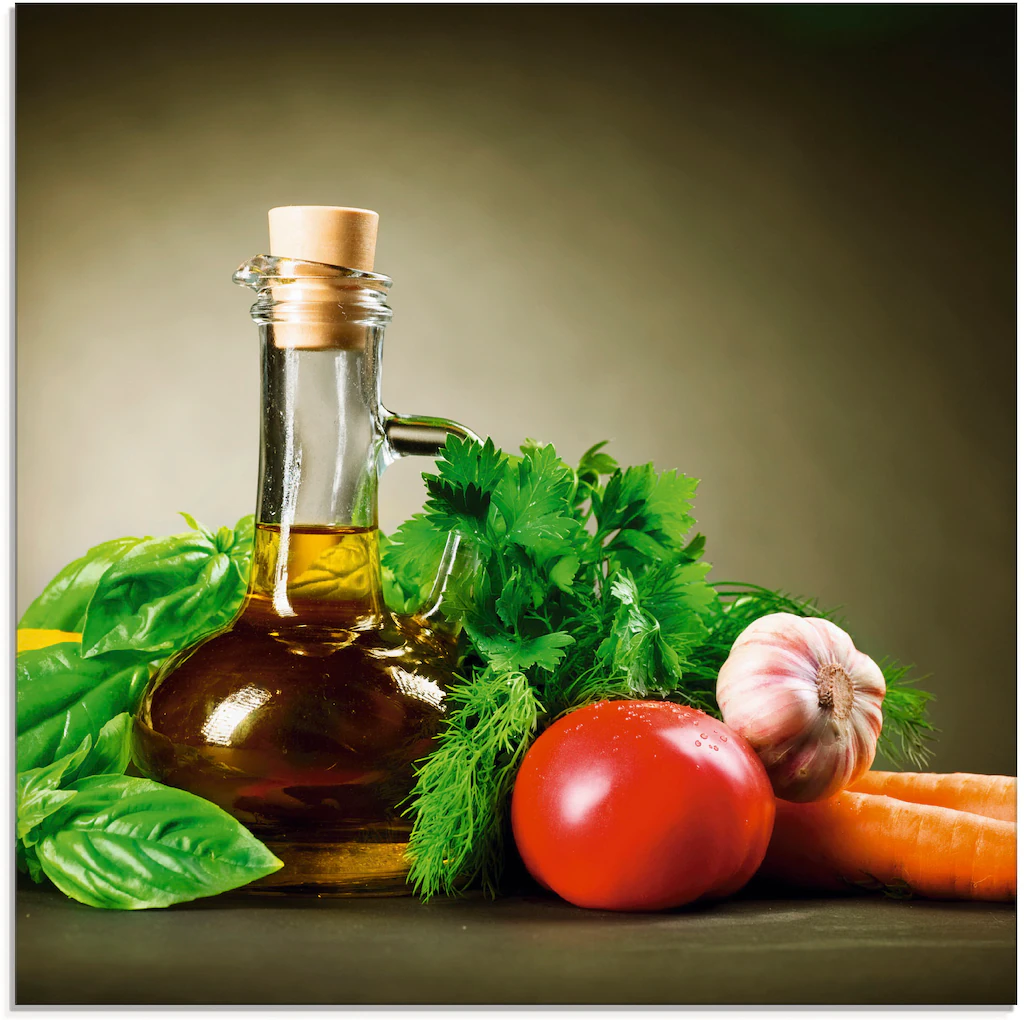 Artland Glasbild »Gesundes Gemüse und Gewürze«, Lebensmittel, (1 St.), in v günstig online kaufen