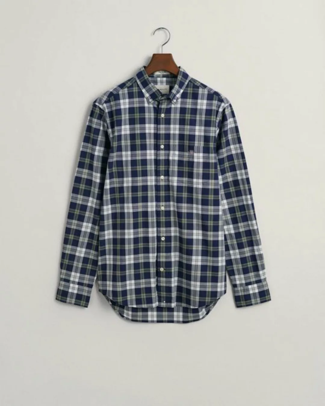 Gant Blusenshirt REG POPLIN CHECK SHIRT, CLASSIC BLUE günstig online kaufen