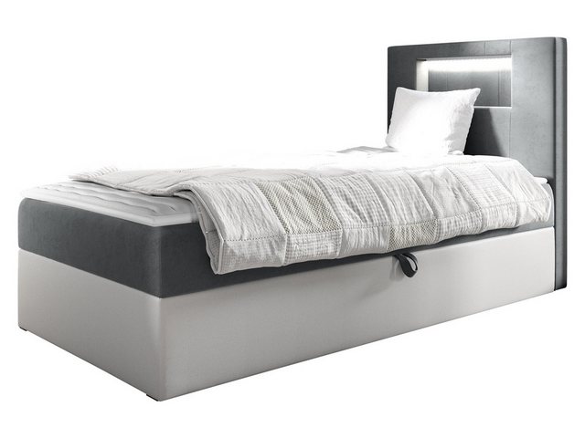 MIRJAN24 Boxspringbett Gold Junior 1 (mit Bettkasten, Polsterkopfteil und B günstig online kaufen