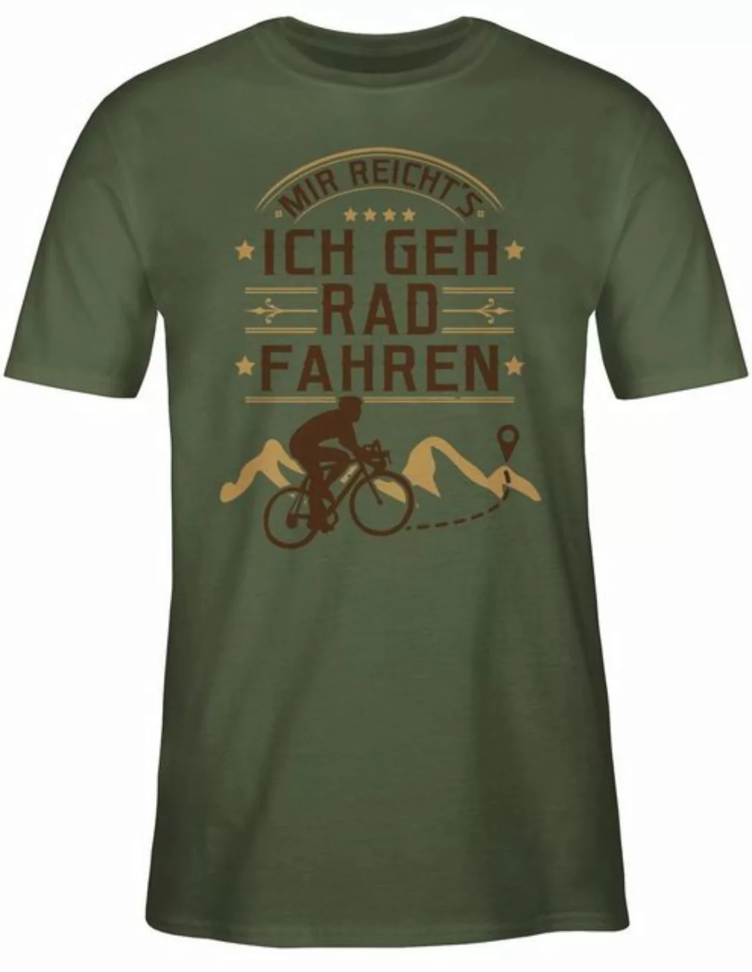 Shirtracer T-Shirt Mir reicht's Rad fahren Fahrrad Bekleidung Radsport günstig online kaufen