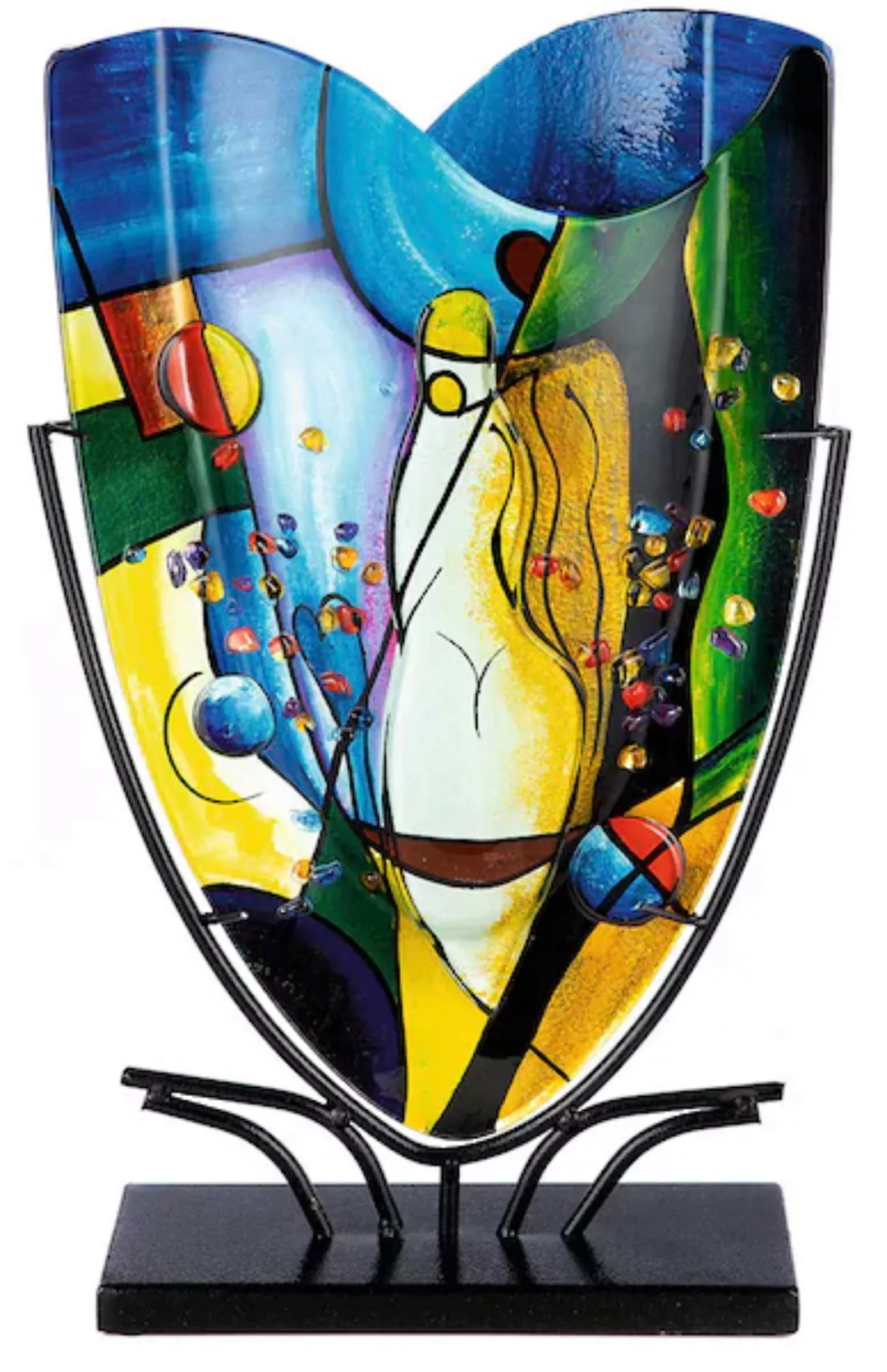 Casablanca by Gilde Tischvase »Magic, Dekovase«, (1 St.), Vase aus Glas, mi günstig online kaufen