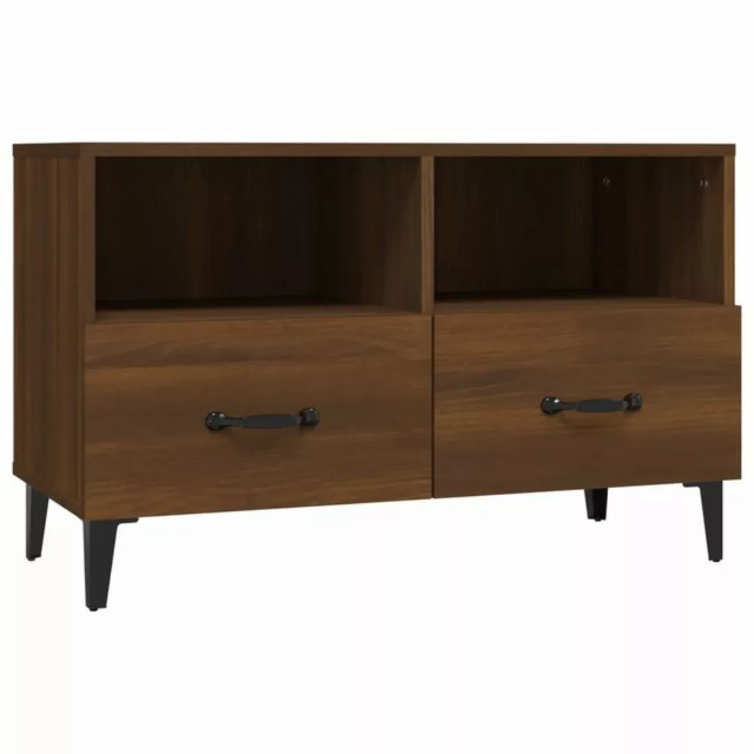 Vidaxl Tv-schrank Braun Eichen-optik 80x36x50 Cm Holzwerkstoff günstig online kaufen