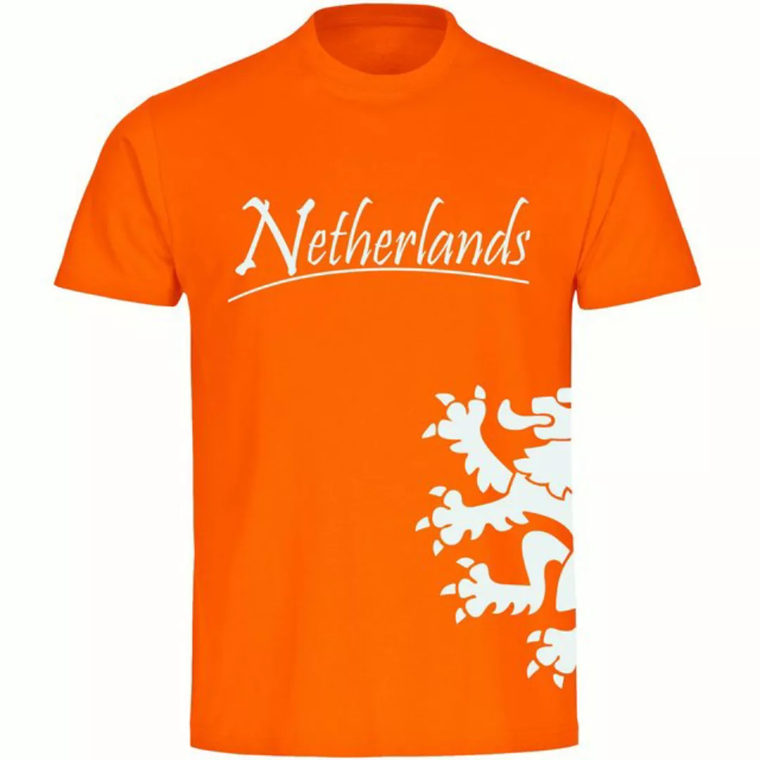 multifanshop T-Shirt Herren Netherlands - Löwe seitlich - Männer günstig online kaufen