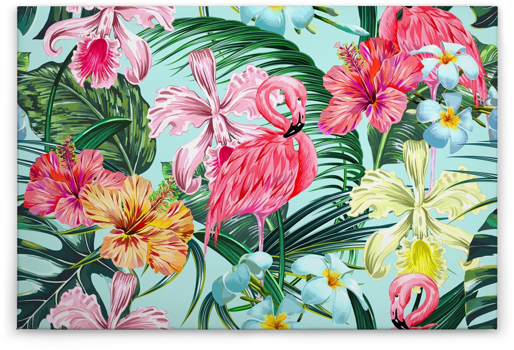 A.S. Création Leinwandbild "Flamingo Art", Kunst-Blumen-Kinder, (1 St.), Ds günstig online kaufen