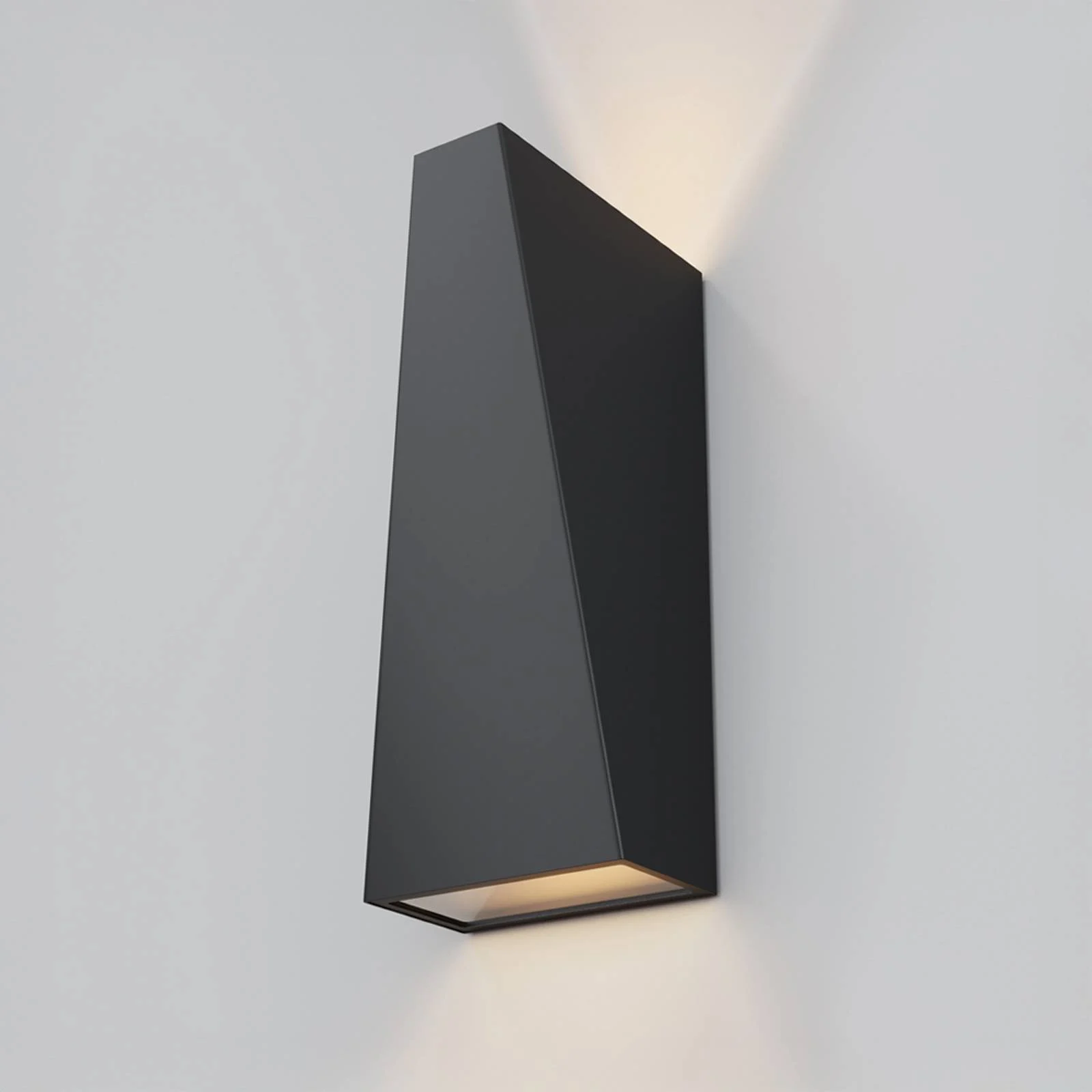 LED Wandleuchte Times Square in Schwarz 6W 100lm IP54 günstig online kaufen