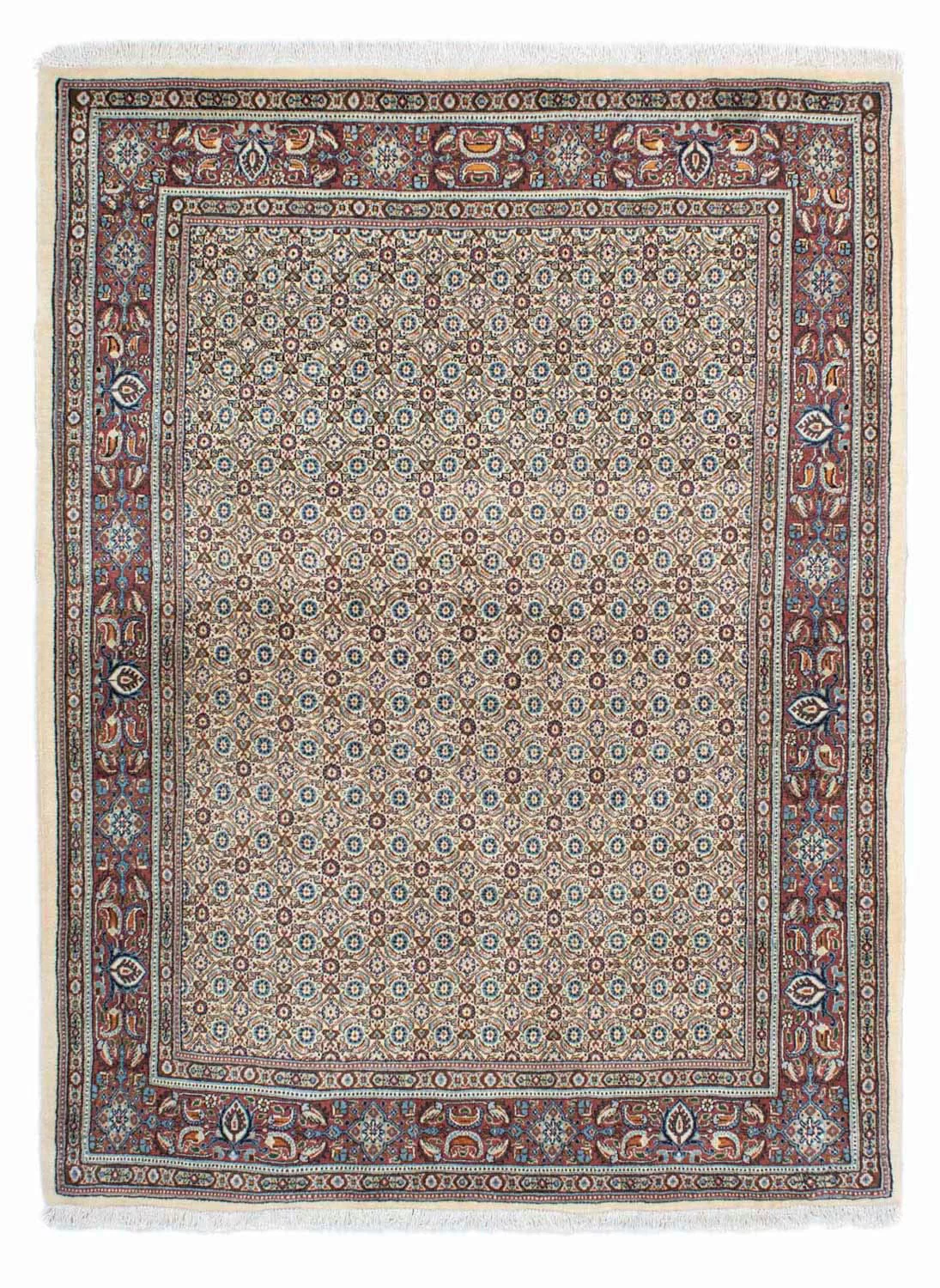 morgenland Wollteppich »Moud Stark Gemustert Beige 235 x 168 cm«, rechtecki günstig online kaufen