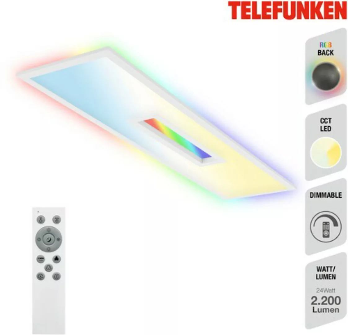LED-Panel Centerback CCT RGB 100x25cm weiß günstig online kaufen