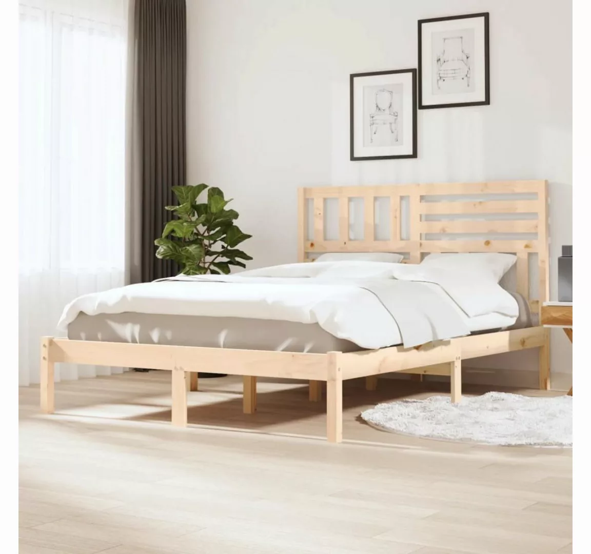 furnicato Bett Massivholzbett Kiefer 140x200 cm günstig online kaufen