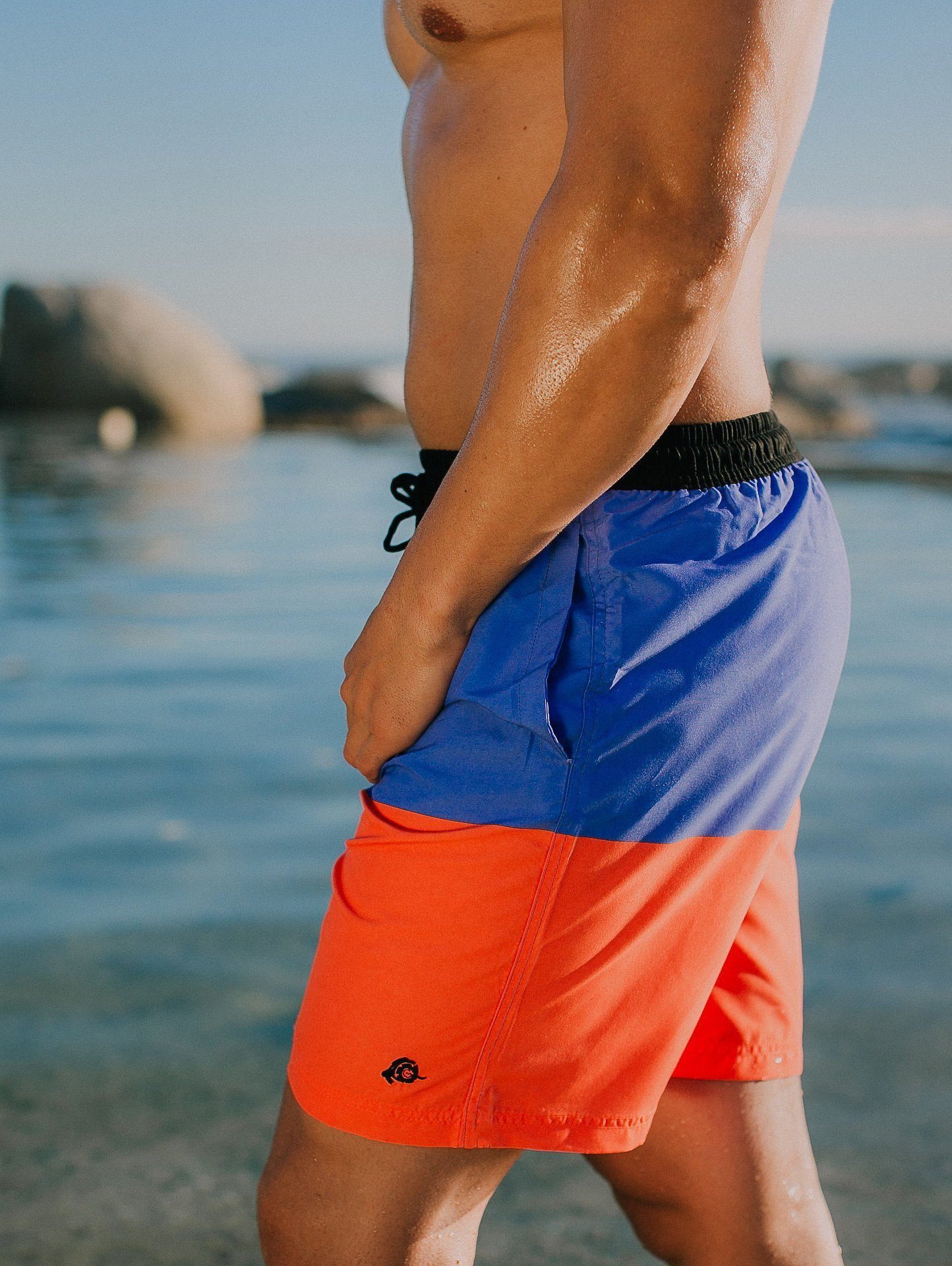 GUGGEN Mountain Badehose Badehose Herren Beachshorts günstig online kaufen