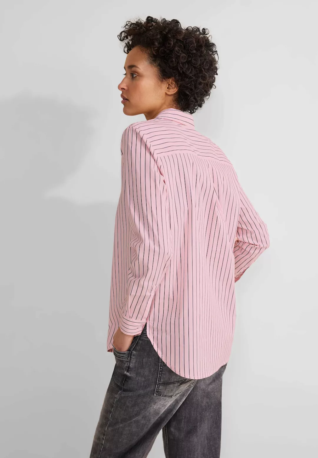 STREET ONE Hemdbluse, mit längerem Rückenteil günstig online kaufen