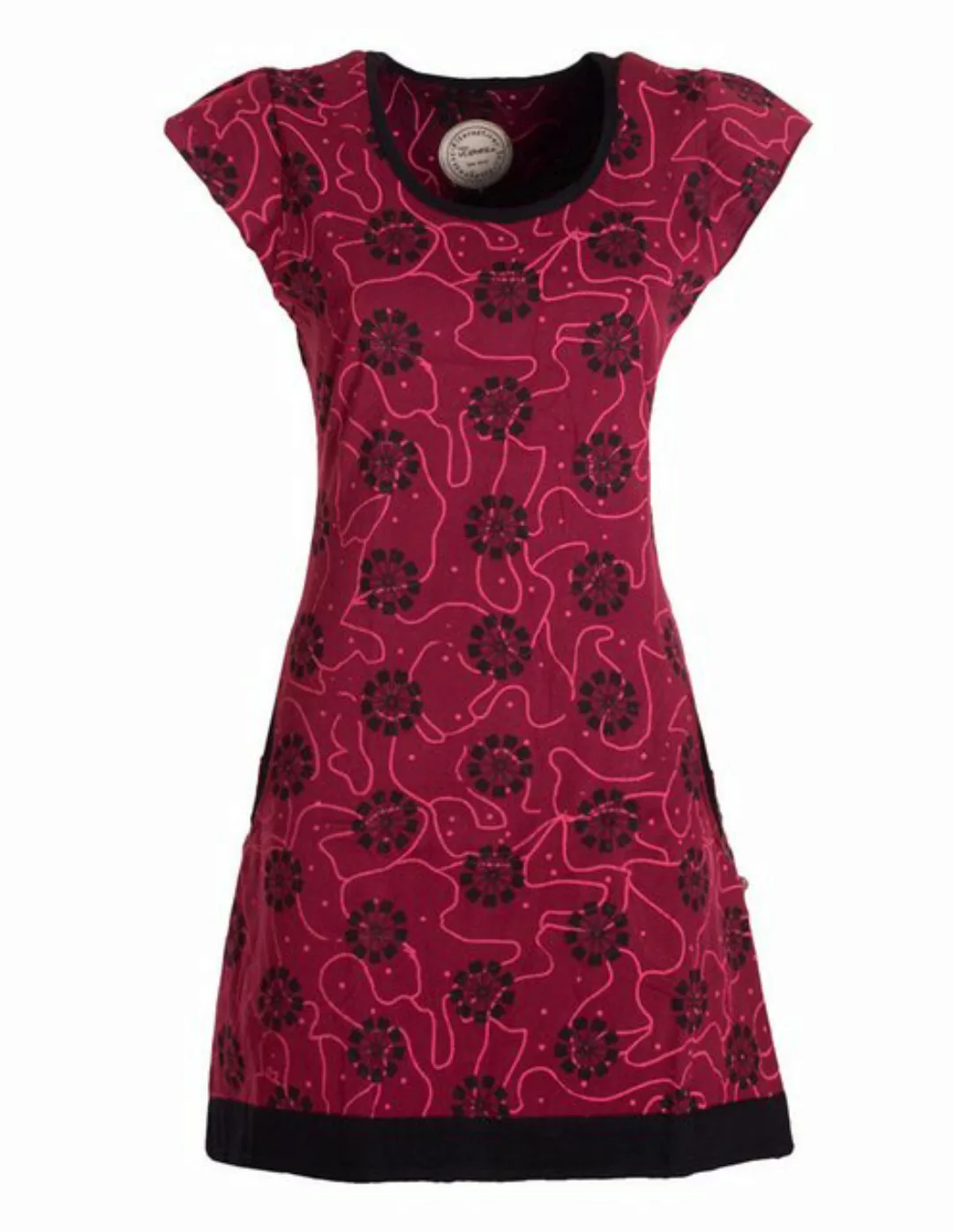 Vishes Tunikakleid Damen kurzarm Longshirt-Kleid Mini-Kleid Tunika-Kleid Sh günstig online kaufen