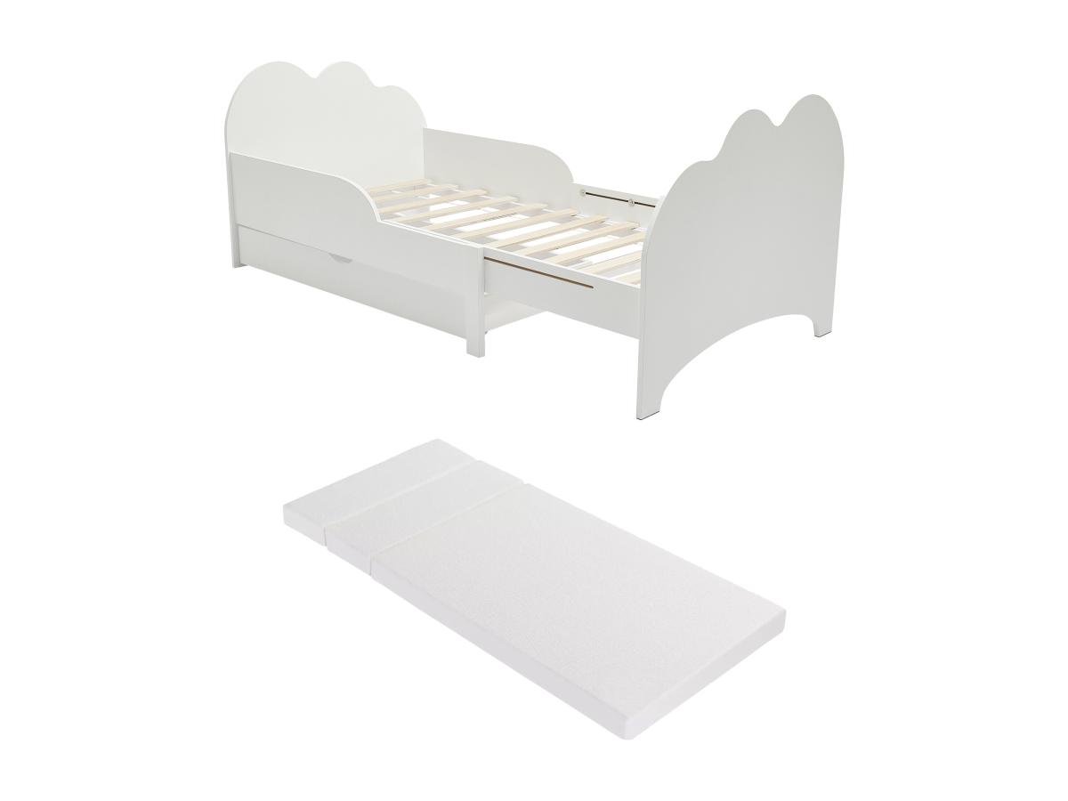 Bett mitwachsend mit Schublade + Matratze - 90 x 140/170/200 cm - Kiefer & günstig online kaufen