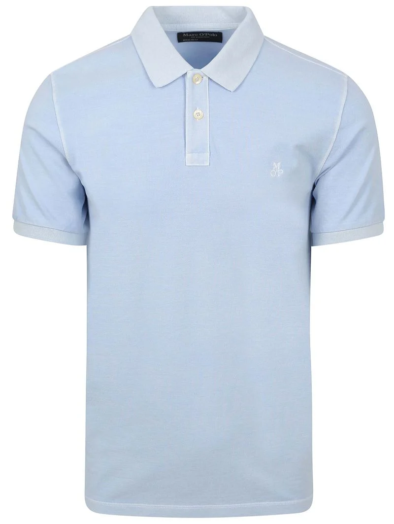 Marc O'Polo Poloshirt Faded Starlight Blau - Größe L günstig online kaufen