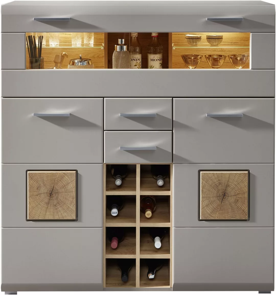 Innostyle Barschrank "FUN PLUS II", 2 Holztüren, 19 Fächer, 1 Klappe, Softc günstig online kaufen