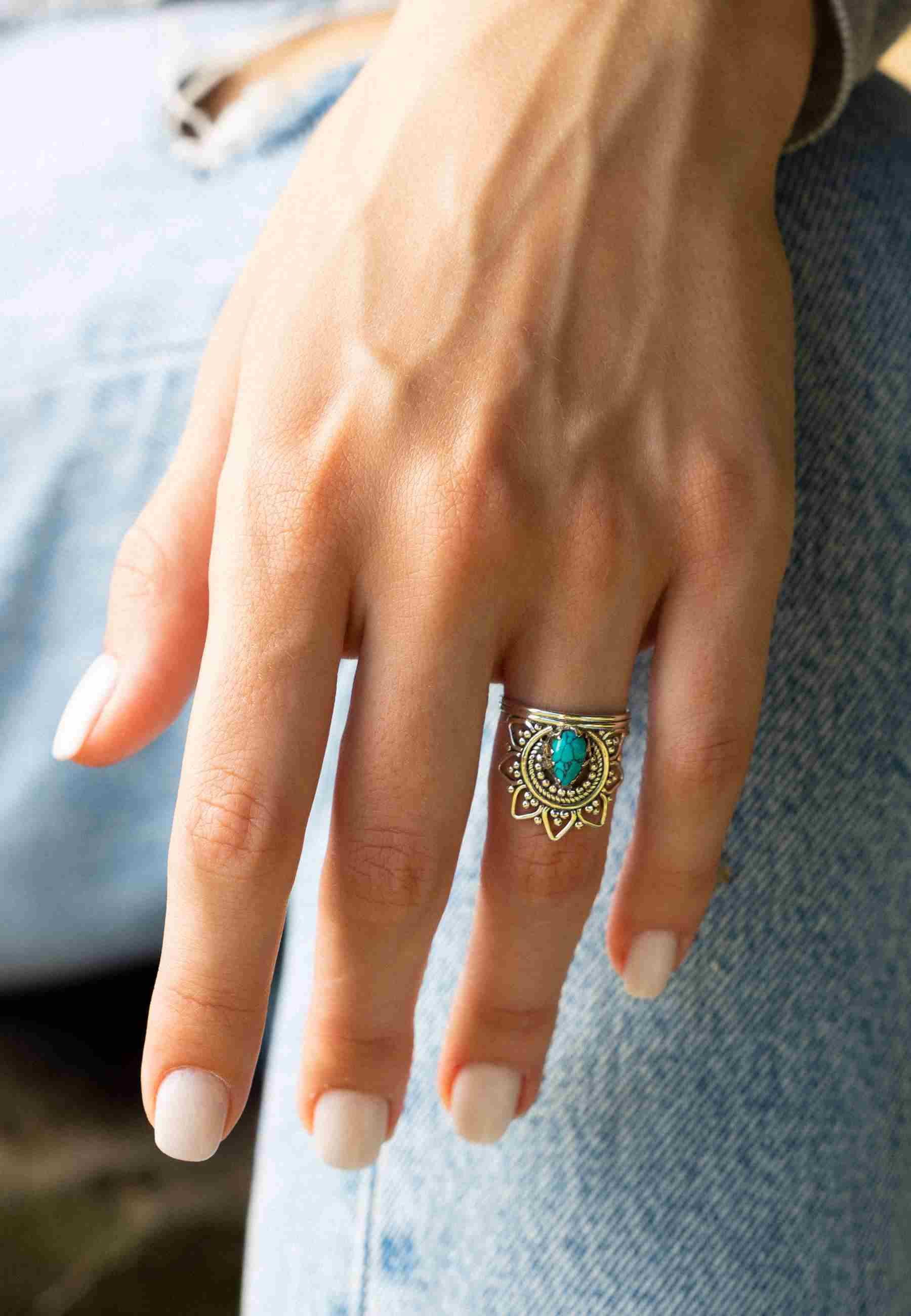 mantraroma Silberring MUDARA-SATU aus 925 Silber günstig online kaufen