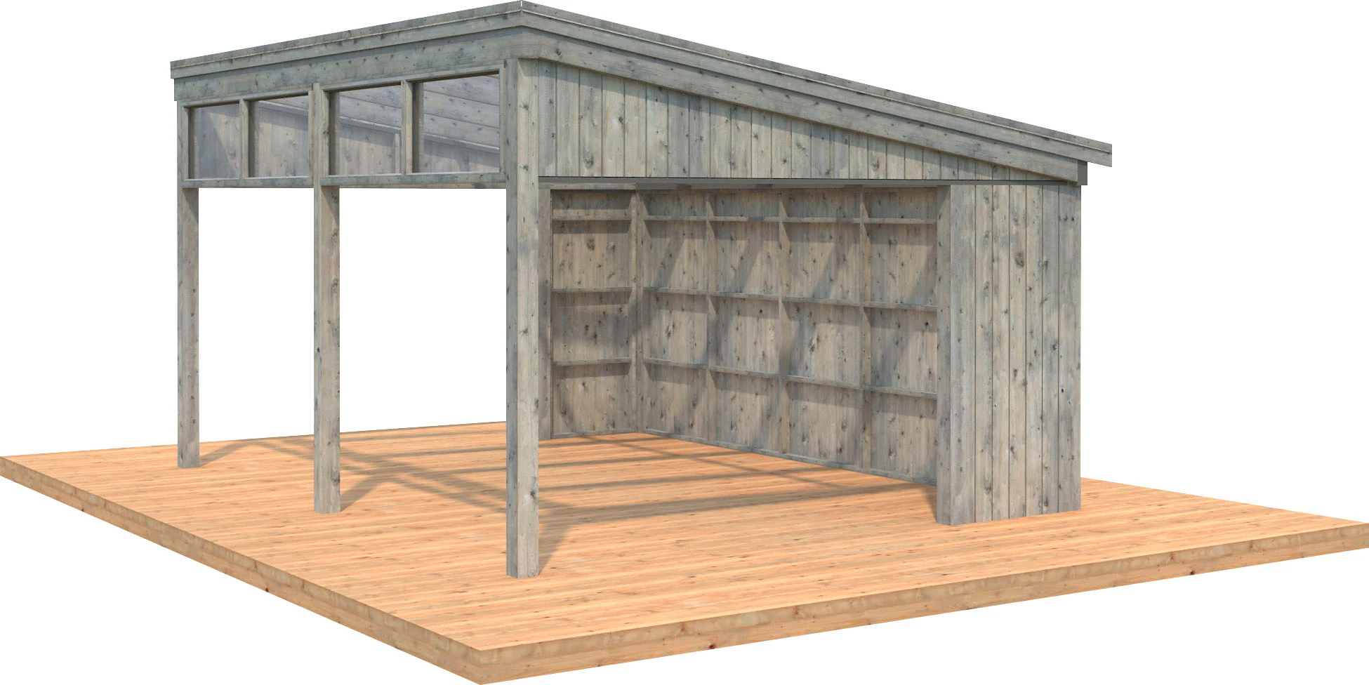 Palmako Pavillon Nova 13,0 m² Kit Braun Tauchgrundiert 502 cm x 396 cm günstig online kaufen