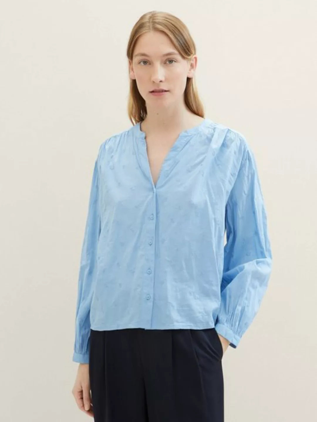 TOM TAILOR Langarmbluse Bestickte Bluse günstig online kaufen
