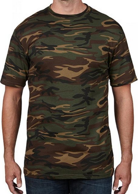 Anvil Rundhalsshirt Camouflage / Tarn Herren T-Shirt günstig online kaufen