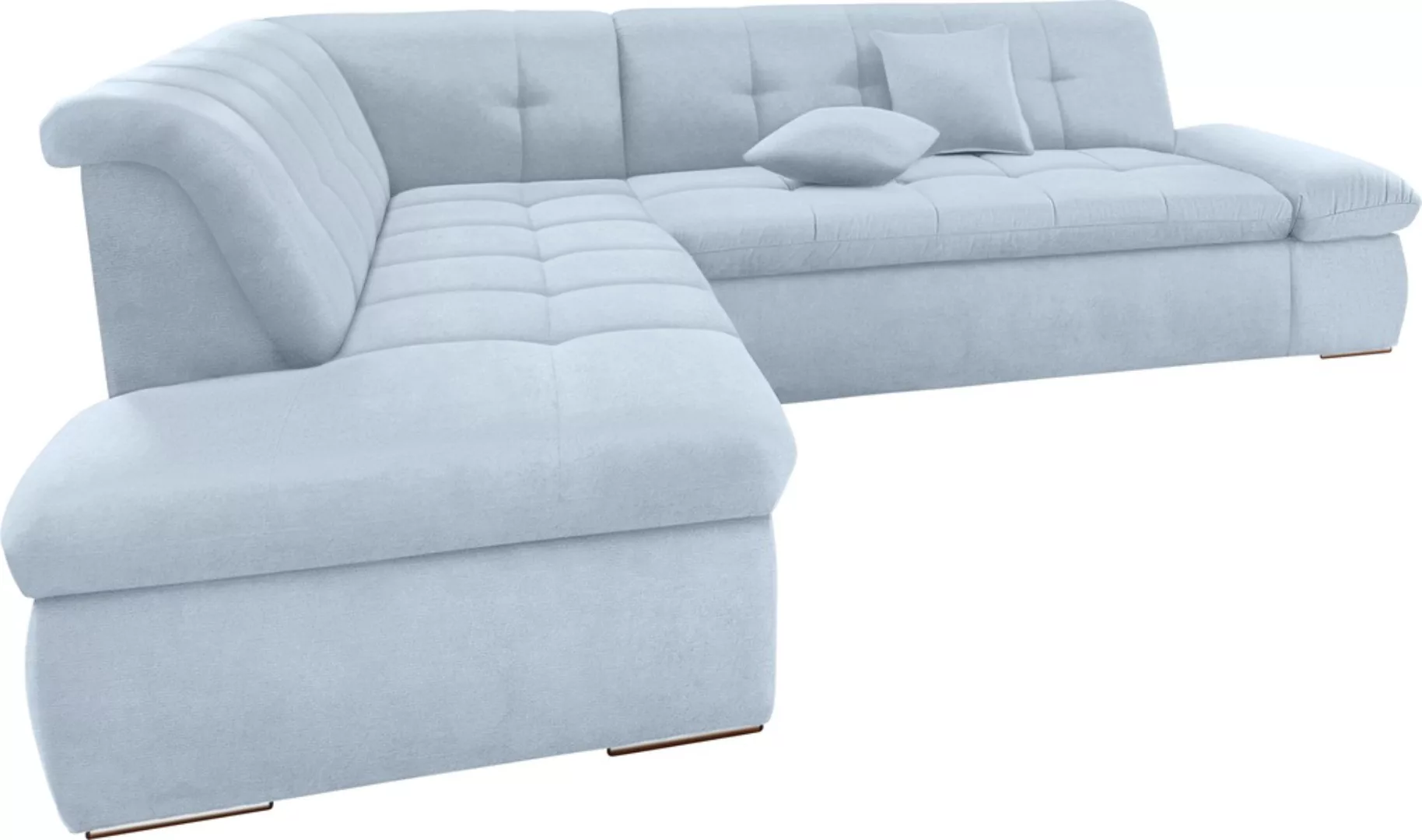 DOMO collection Ecksofa »Moric Luxus incl. Zierkissen B/T/H: 273/216/80 cm« günstig online kaufen