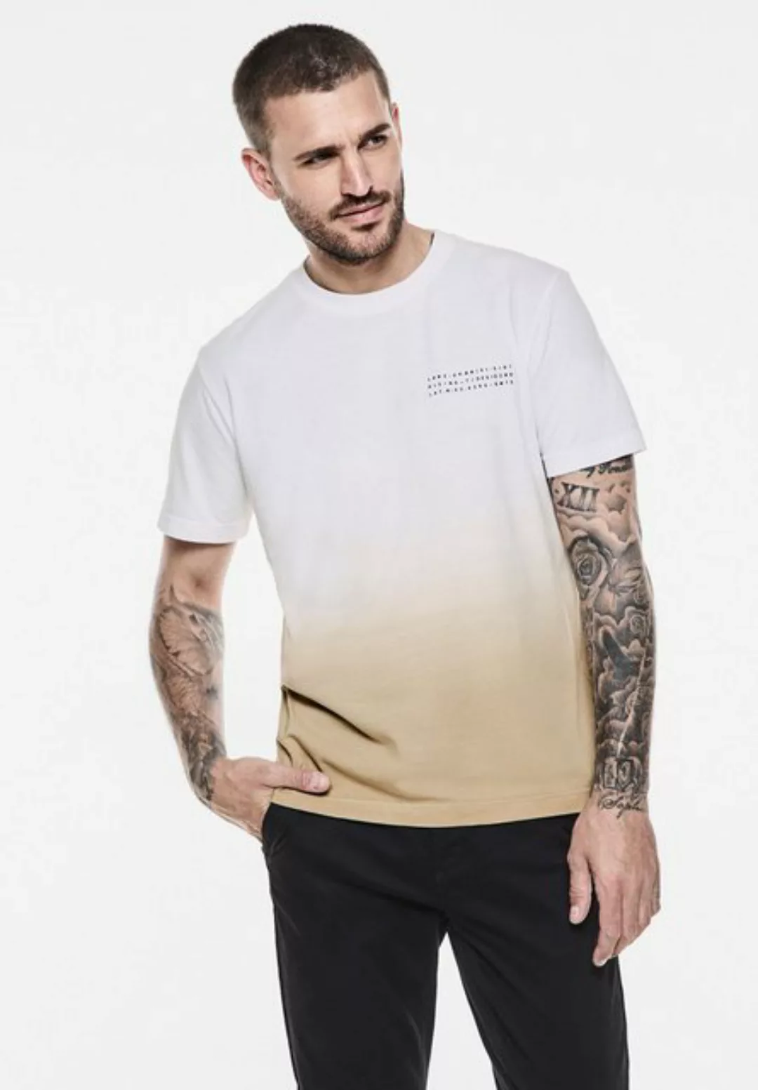 STREET ONE MEN T-Shirt, mit Wording günstig online kaufen