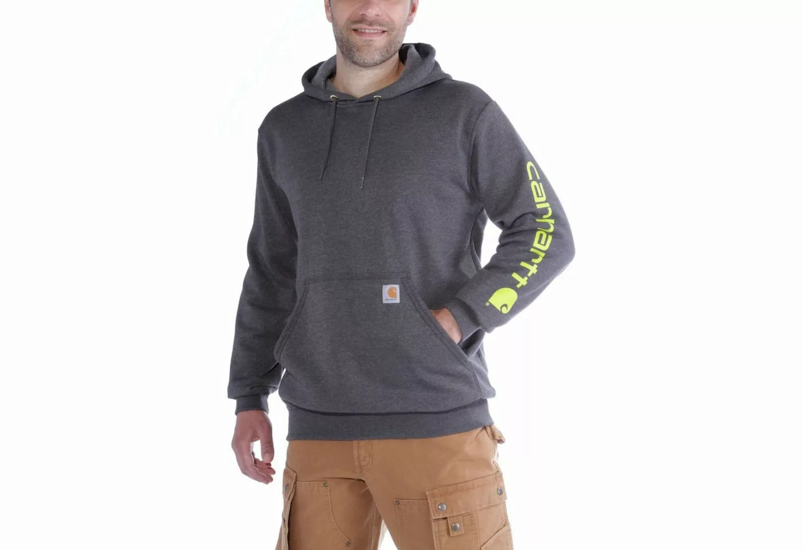 Carhartt Kapuzenpullover Carhartt SLEEVE LOGO HOODED SWEATSHIRT K288 (1-tlg günstig online kaufen