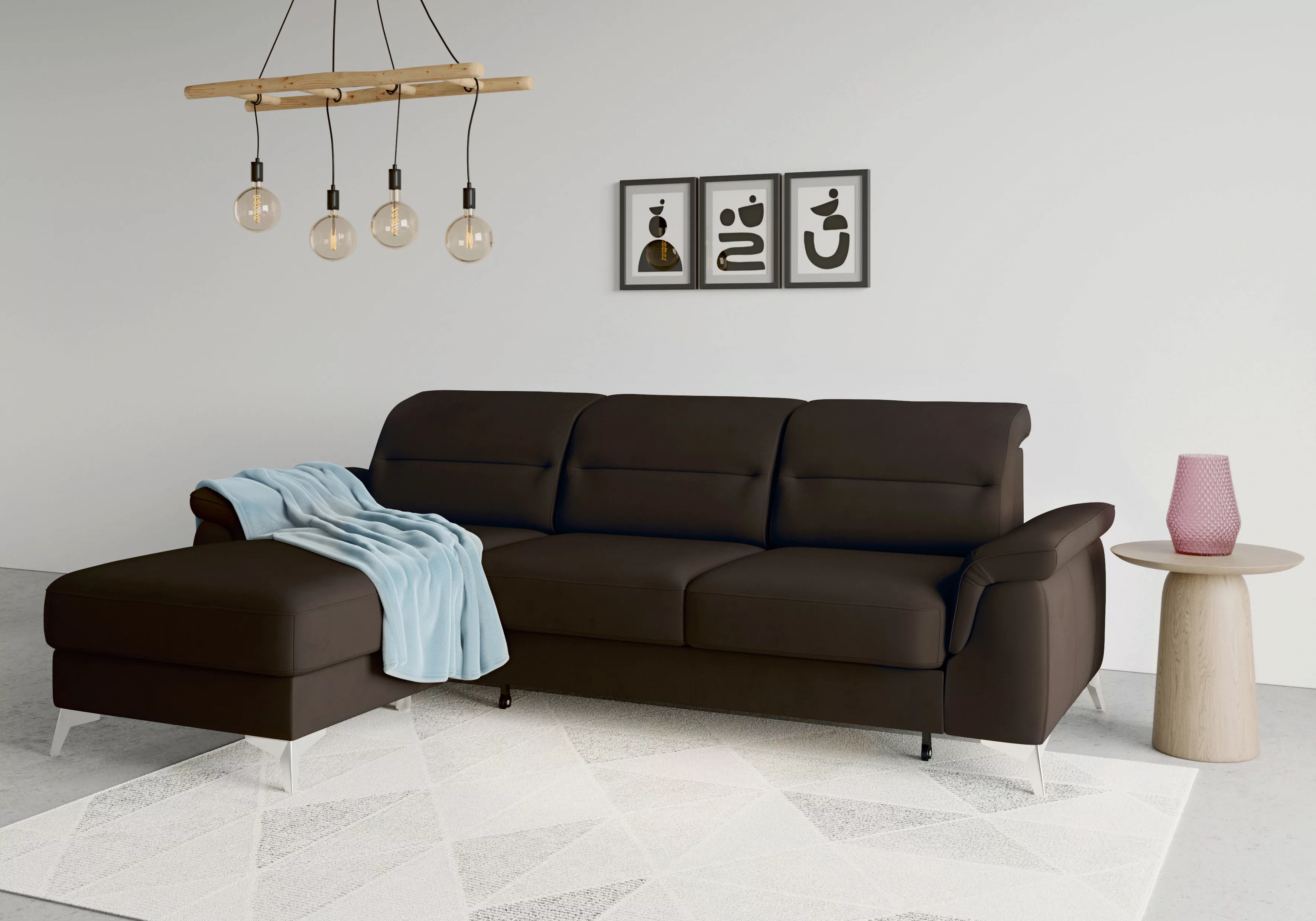 sit&more Ecksofa "Sinatra L-Form", mit Recamiere, optinal mit Kopfteilverst günstig online kaufen