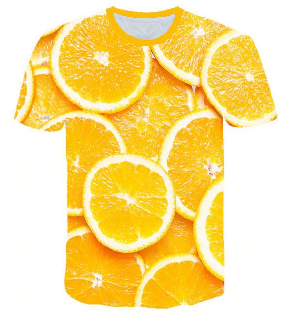 Tinisu T-Shirt Lustiges 3D-Druck T-Shirt (Unisex/rundhals) - Essen & Natur: günstig online kaufen