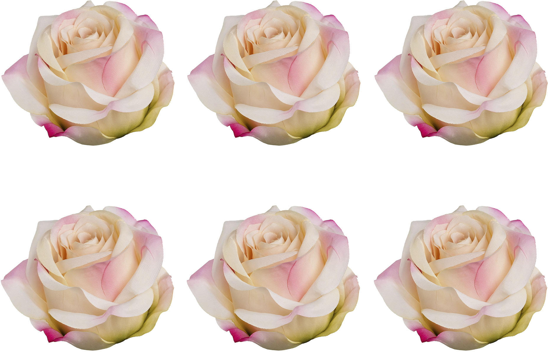 Creativ green Kunstblume "Rose mit Clip", im 6er Set günstig online kaufen
