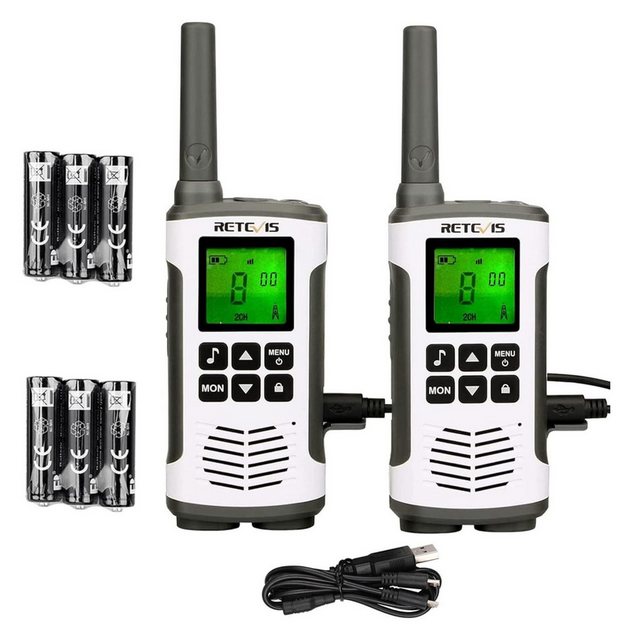 Retevis Walkie Talkie RT45,Aufladbar USB Lizenzfrei 16 Kanäle,VOX Taschenla günstig online kaufen