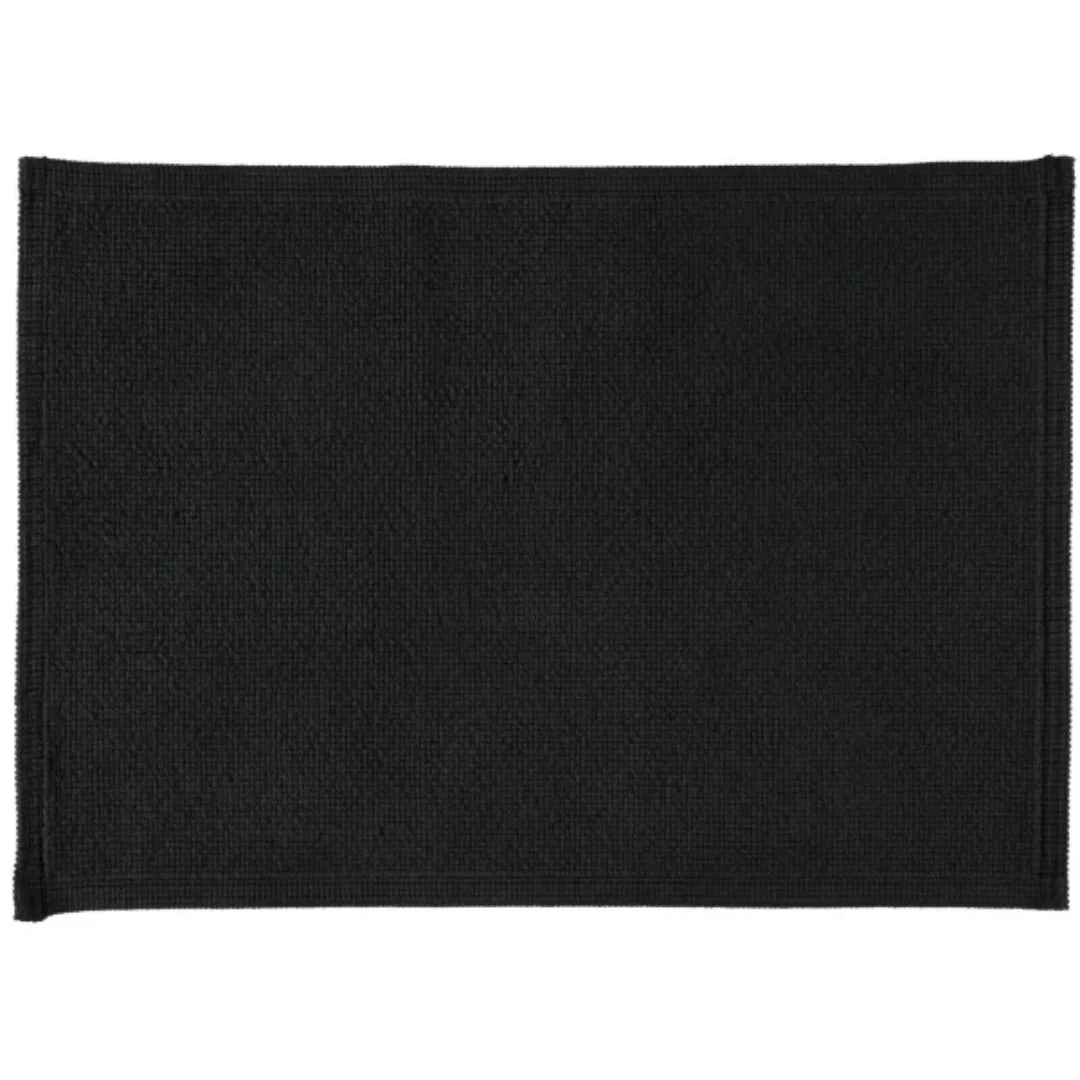 Rhomtuft - Badteppiche Plain - Farbe: schwarz - 15 - 50x70 cm günstig online kaufen