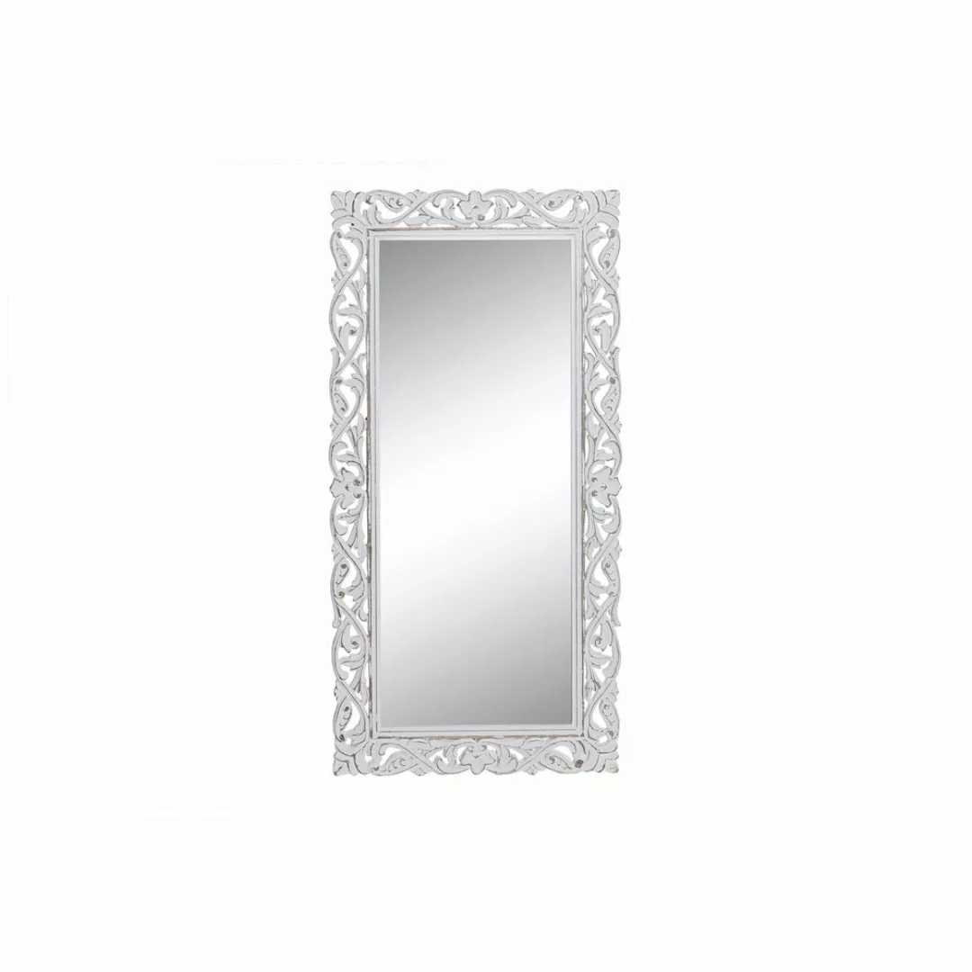 Wandspiegel Dkd Home Decor Kristall Mdf Weiß Mango-holz (61 X 122 X 2,5 Cm) günstig online kaufen