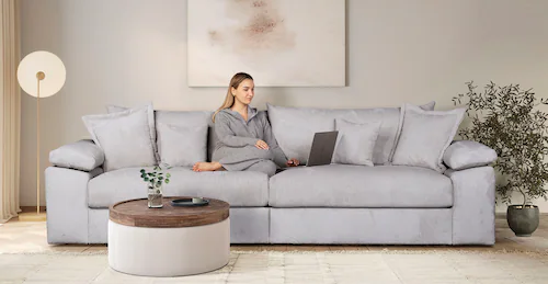 Home affaire Big-Sofa Soft&Cosy XXL - Breite 303 cm, Mega-Sofa, in Cord, Fe günstig online kaufen