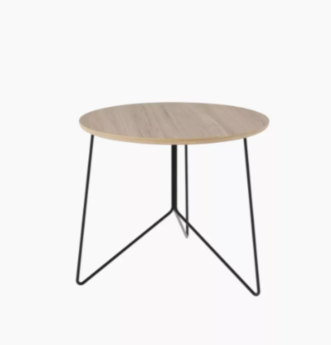 Miro stilvoller Couchtisch Ø 56 cm, Höhe 41,8 cm Eiche massiv geölt günstig online kaufen