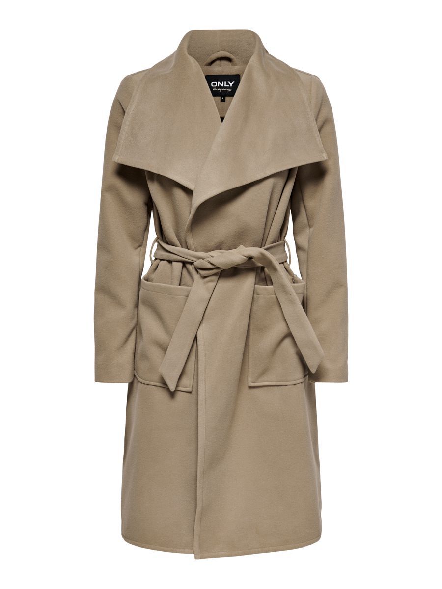 ONLY Weich Fallend Mantel Damen Beige günstig online kaufen